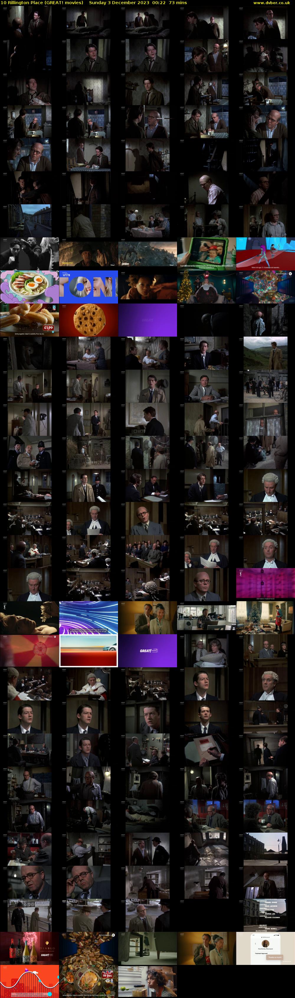 10 Rillington Place (GREAT! movies) Sunday 3 December 2023 00:22 - 01:35