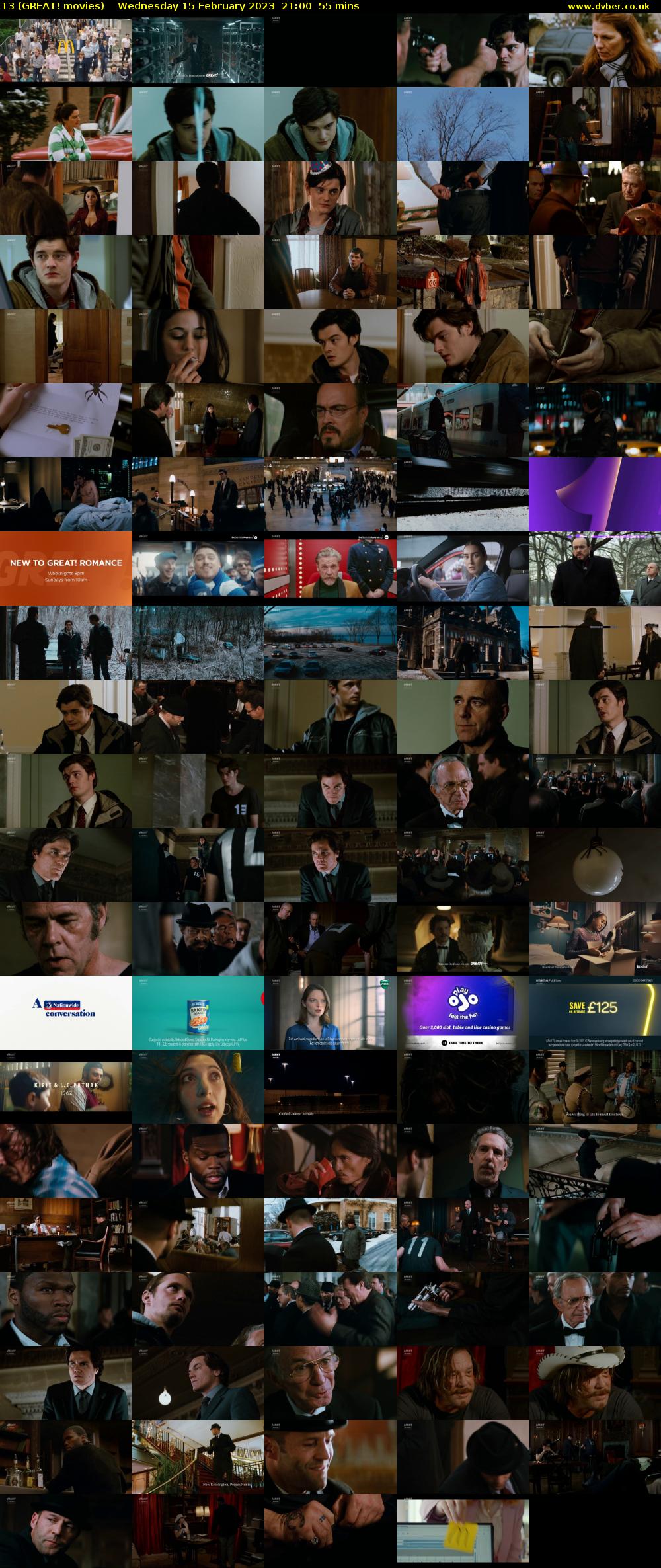 13 (GREAT! movies) Wednesday 15 February 2023 21:00 - 21:55