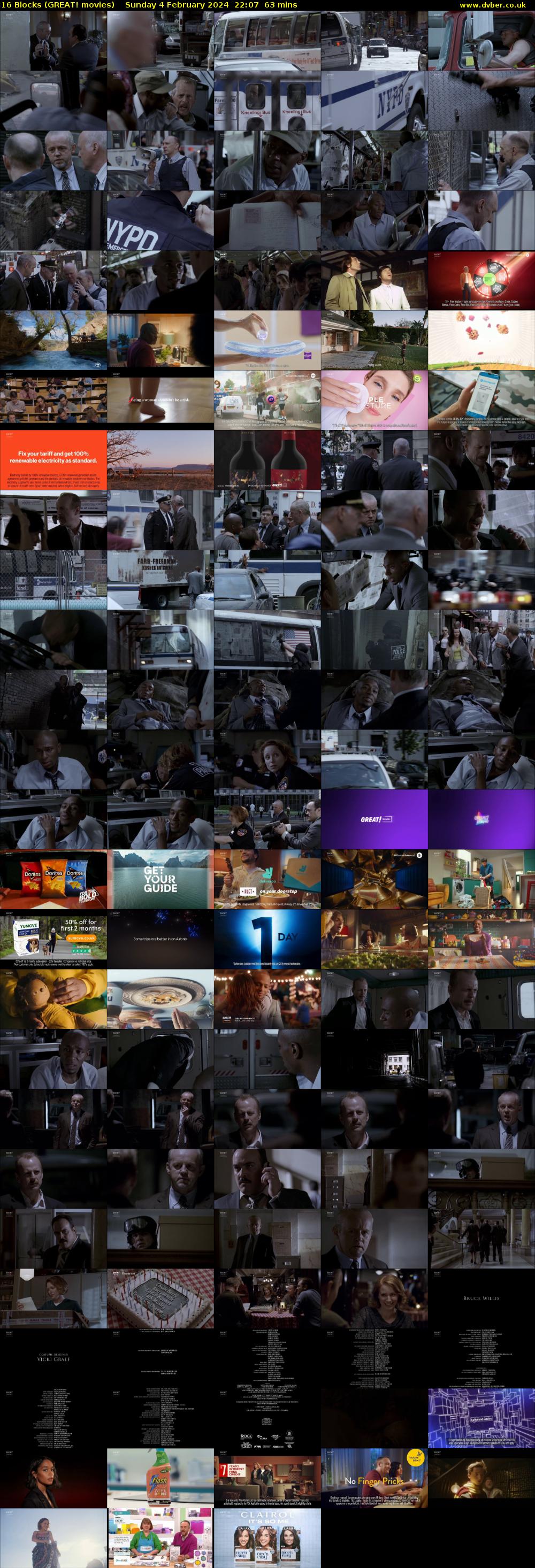 16 Blocks (GREAT! movies) Sunday 4 February 2024 22:07 - 23:10