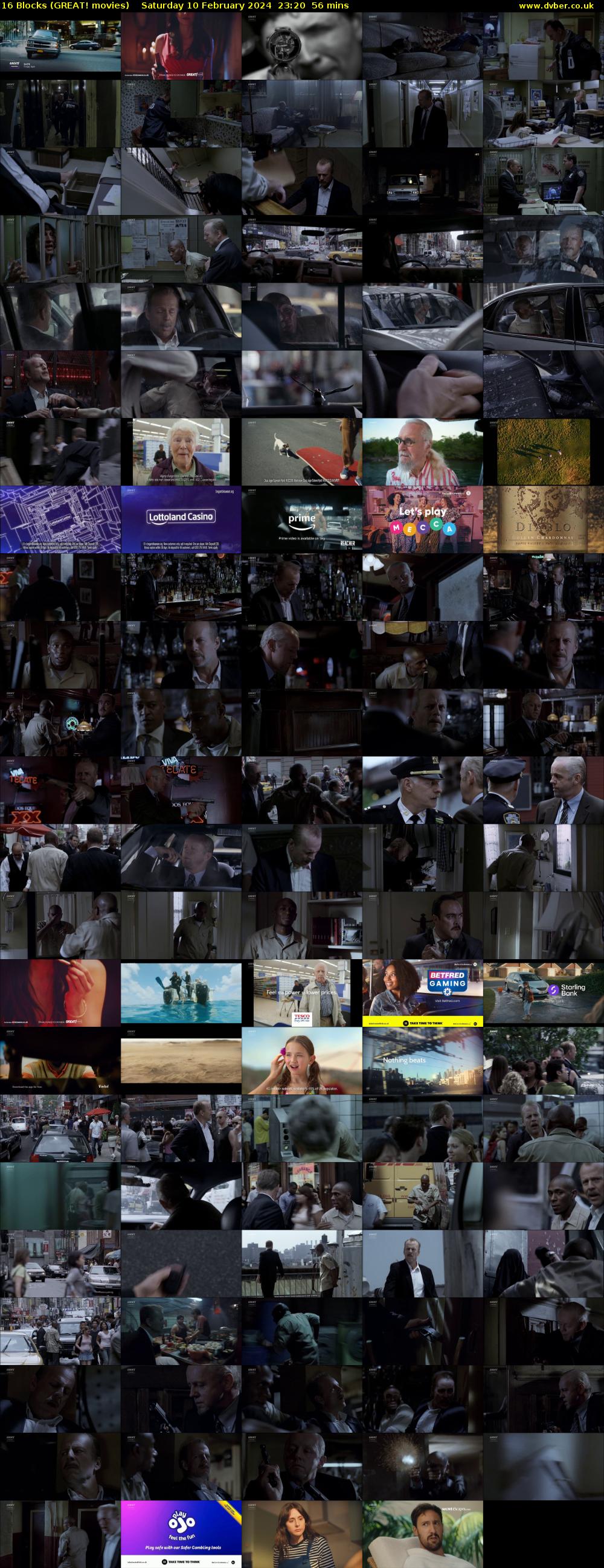16 Blocks (GREAT! movies) Saturday 10 February 2024 23:20 - 00:16
