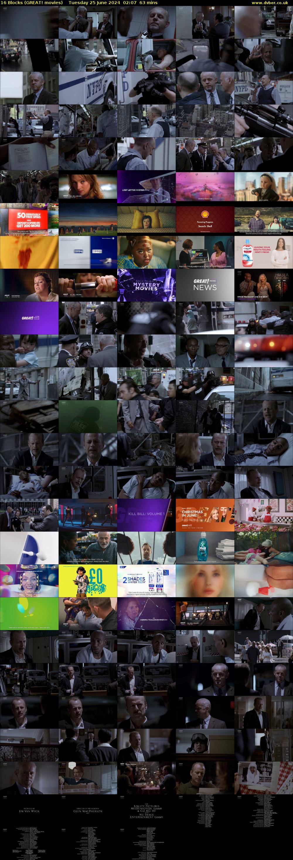 16 Blocks (GREAT! movies) Tuesday 25 June 2024 02:07 - 03:10