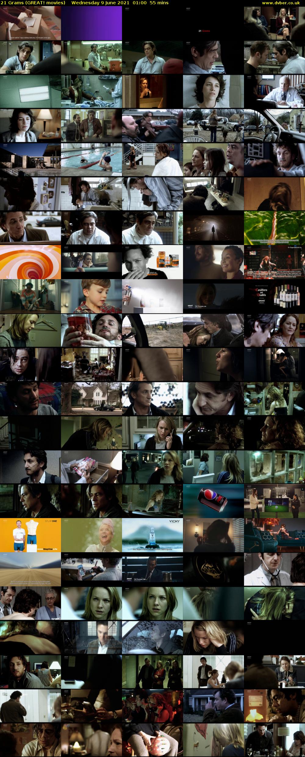 21 Grams (GREAT! movies) Wednesday 9 June 2021 01:00 - 01:55
