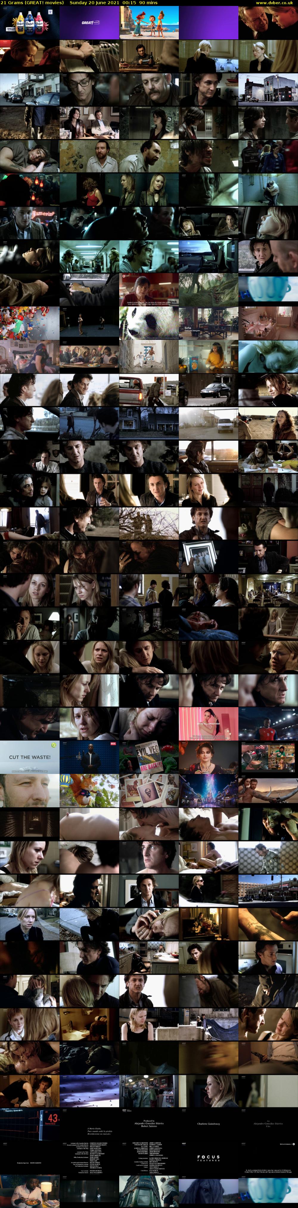 21 Grams (GREAT! movies) Sunday 20 June 2021 00:15 - 01:45
