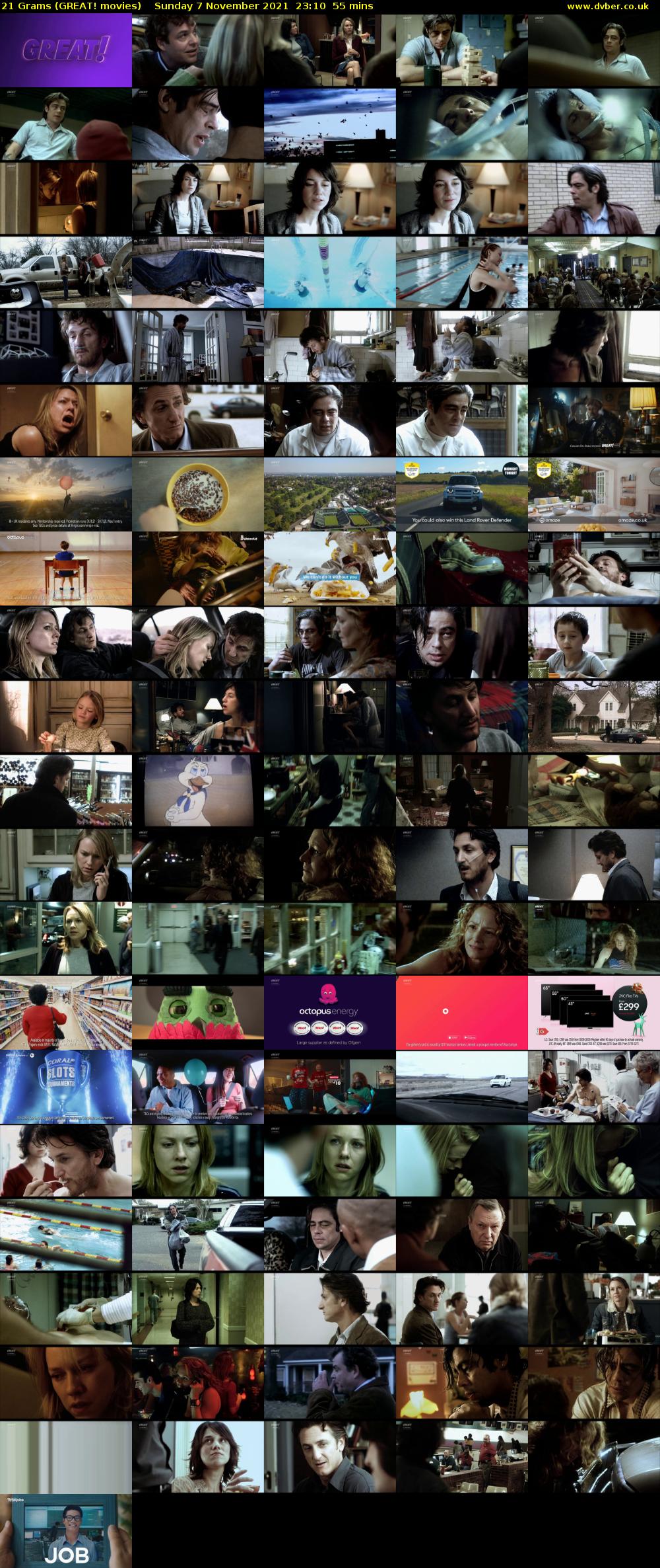 21 Grams (GREAT! movies) Sunday 7 November 2021 23:10 - 00:05