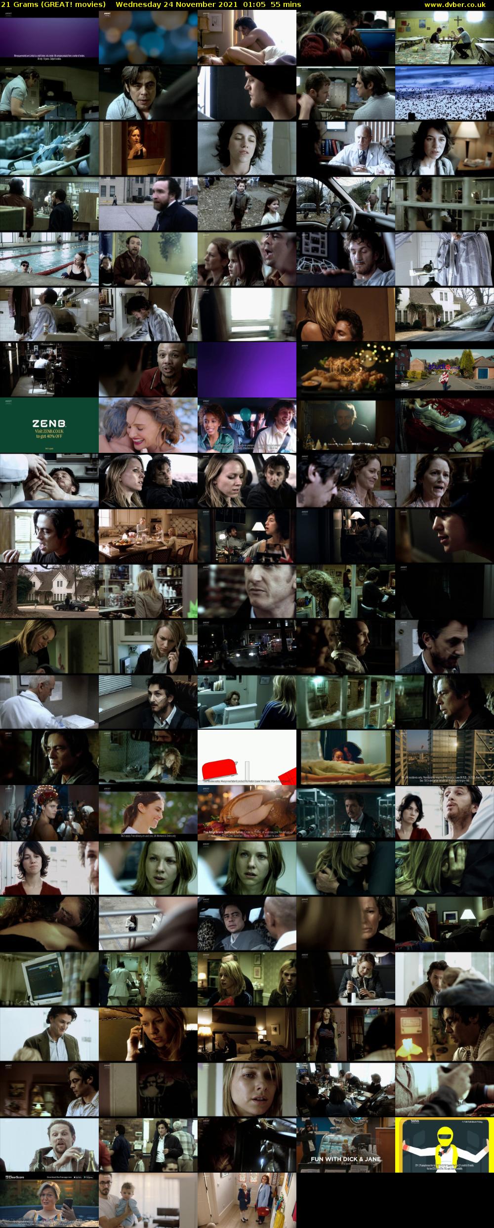 21 Grams (GREAT! movies) Wednesday 24 November 2021 01:05 - 02:00