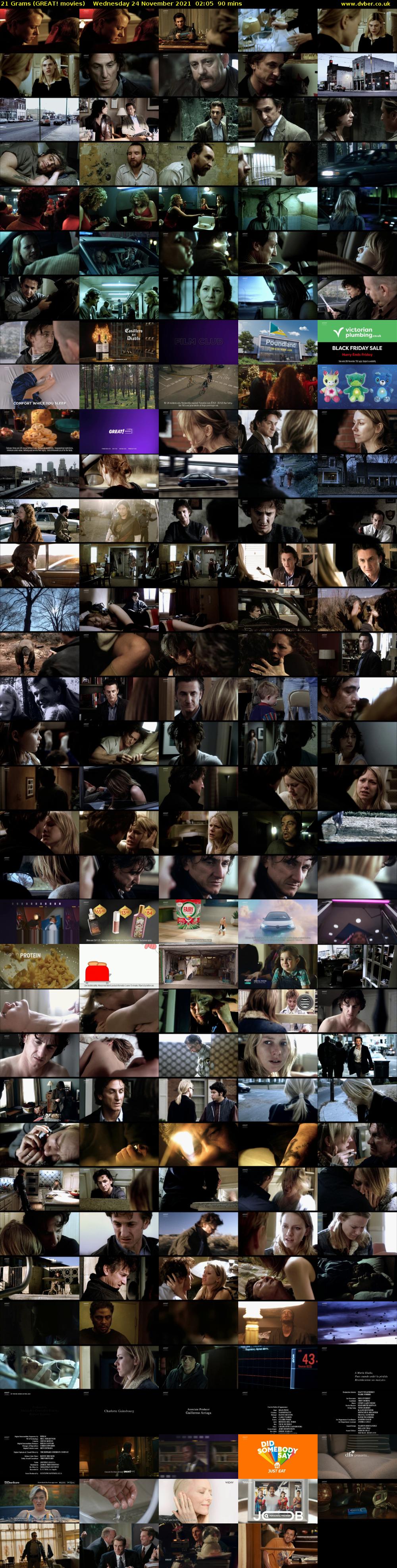 21 Grams (GREAT! movies) Wednesday 24 November 2021 02:05 - 03:35