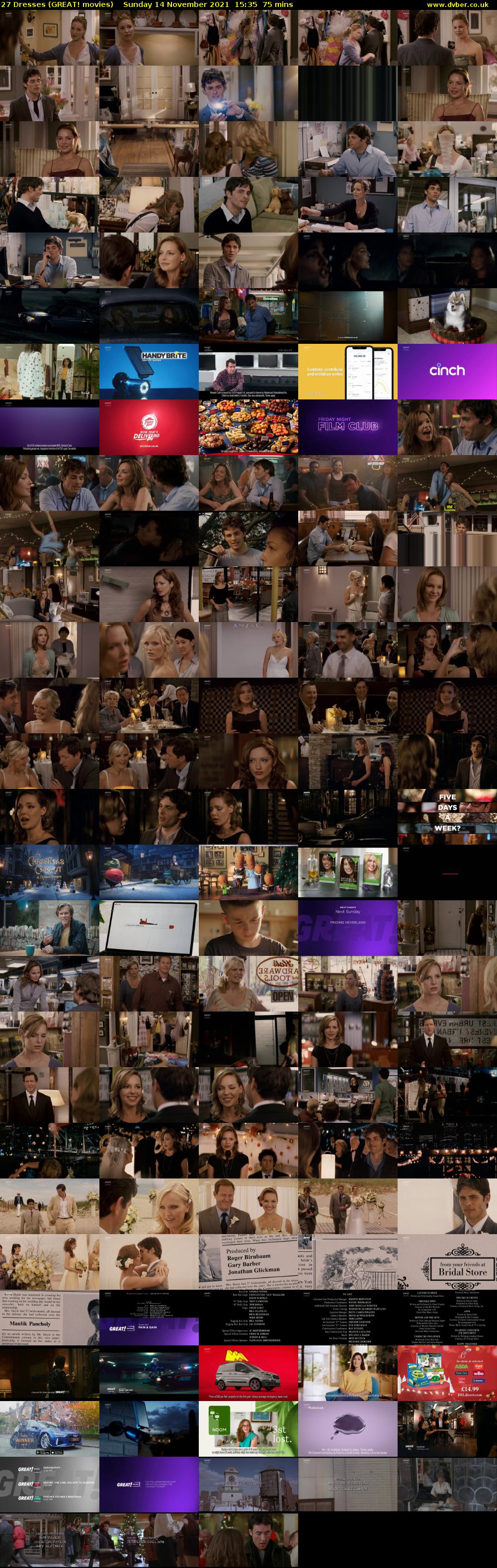 27 Dresses (GREAT! movies) Sunday 14 November 2021 15:35 - 16:50