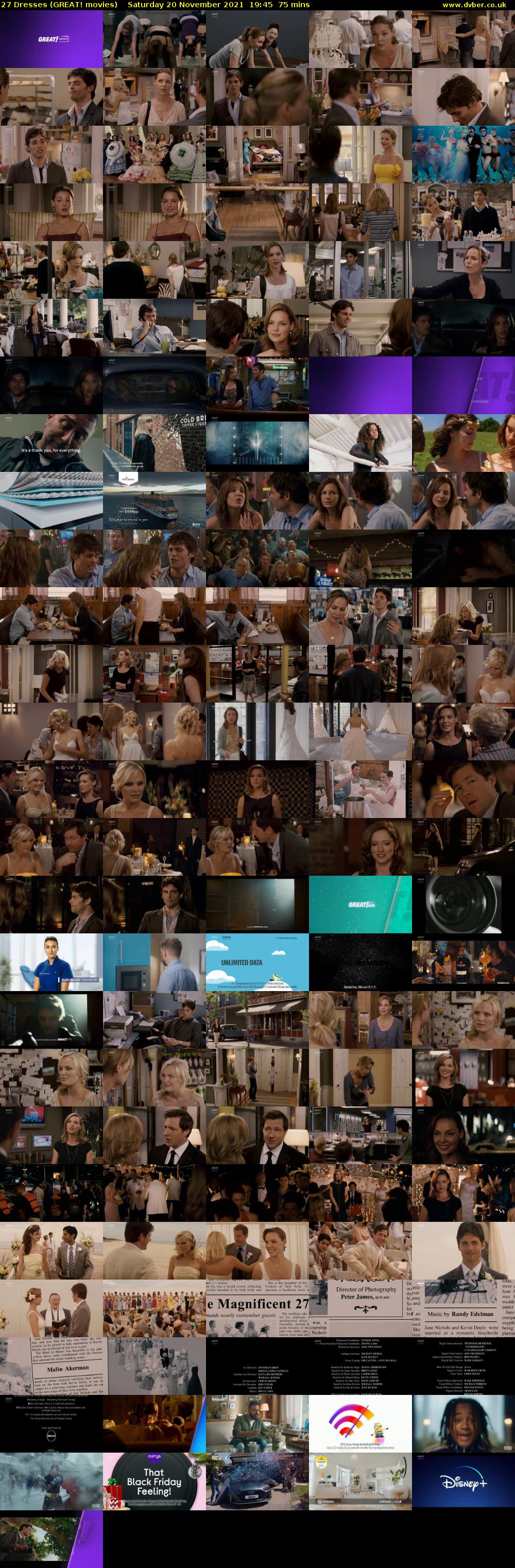 27 Dresses (GREAT! movies) Saturday 20 November 2021 19:45 - 21:00