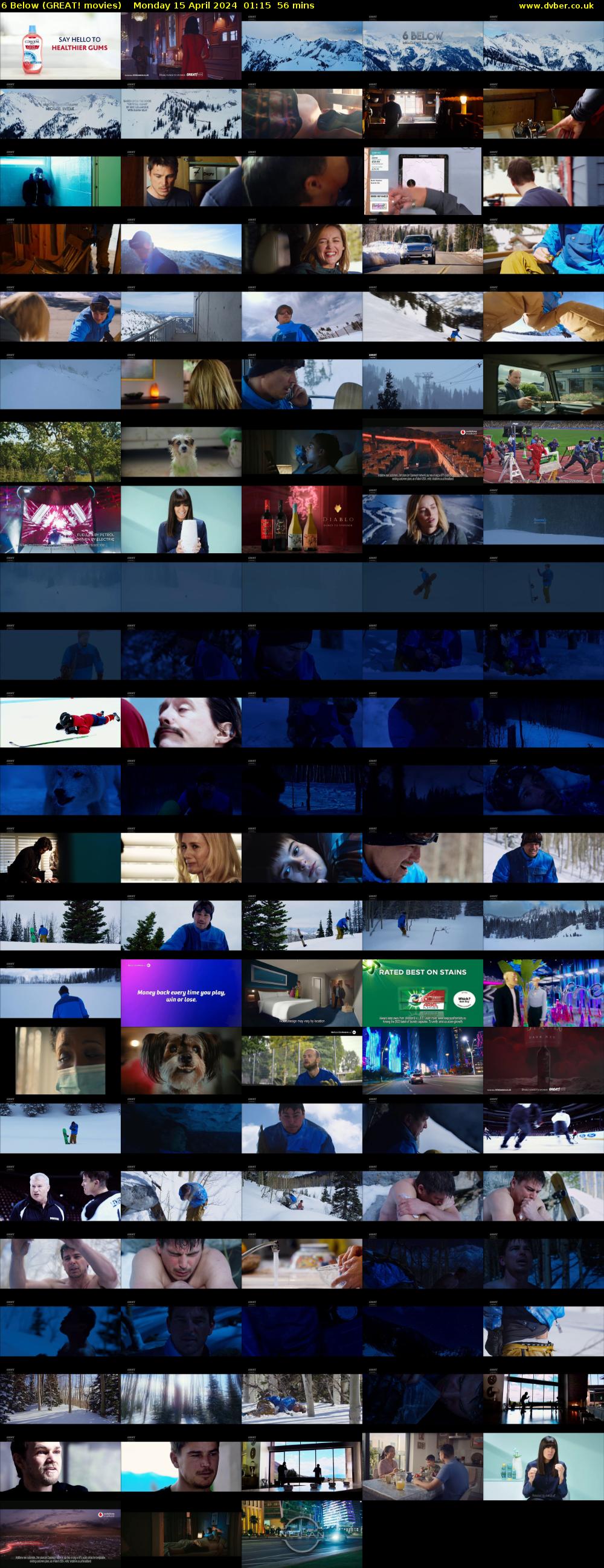 6 Below (GREAT! movies) Monday 15 April 2024 01:15 - 02:11