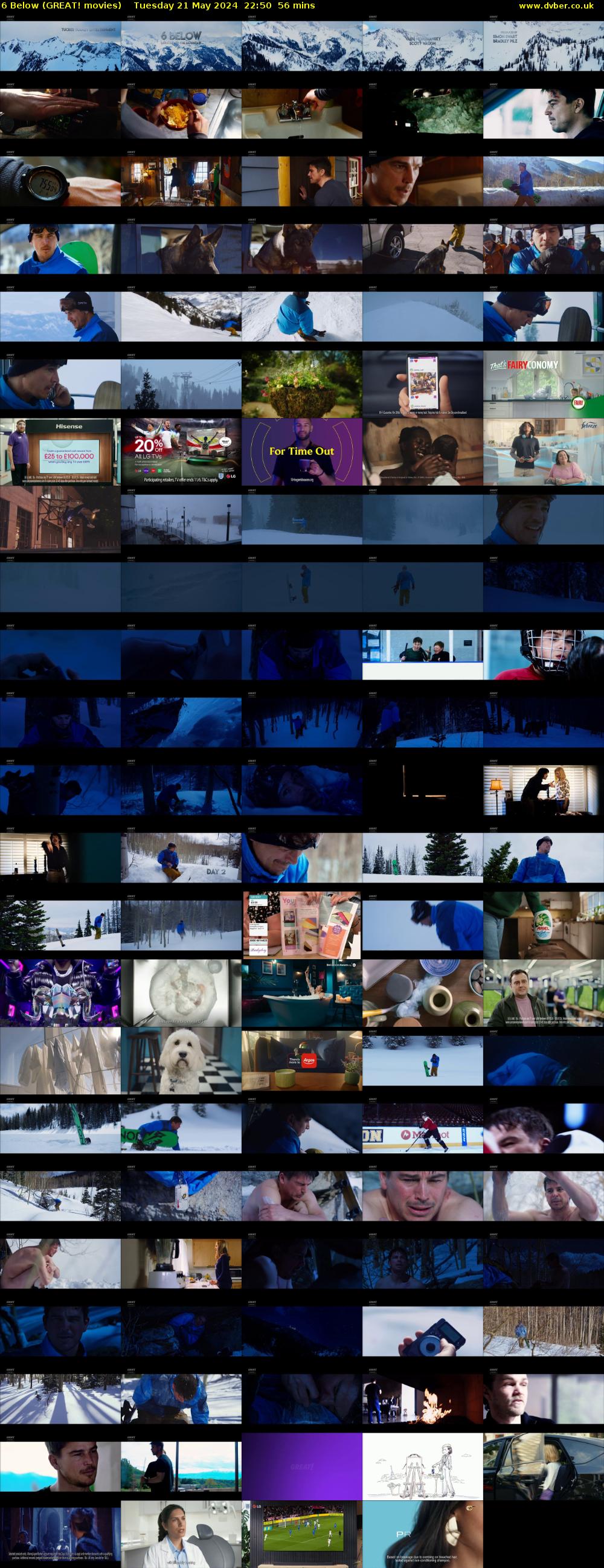 6 Below (GREAT! movies) Tuesday 21 May 2024 22:50 - 23:46