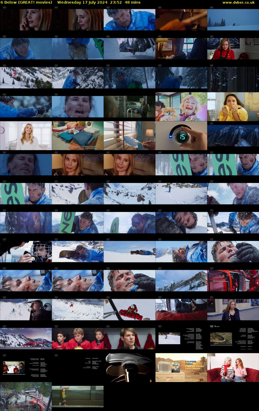 6 Below (GREAT! movies) Wednesday 17 July 2024 23:52 - 00:40