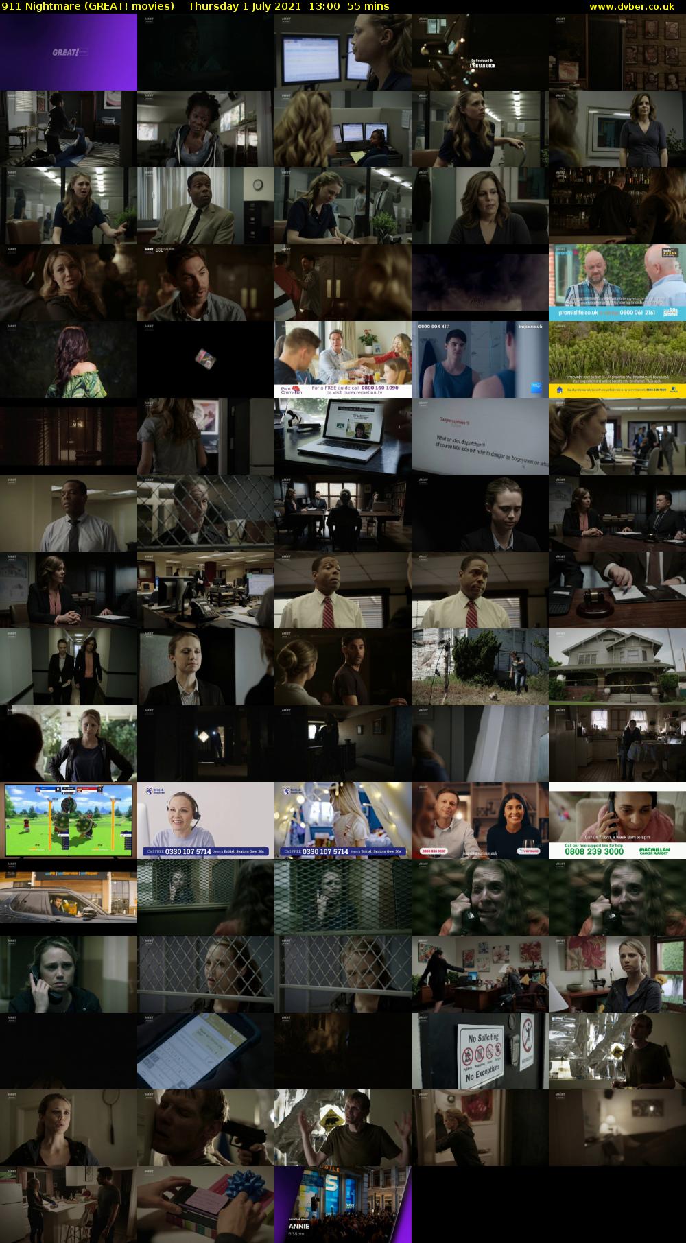 911 Nightmare (GREAT! movies) Thursday 1 July 2021 13:00 - 13:55