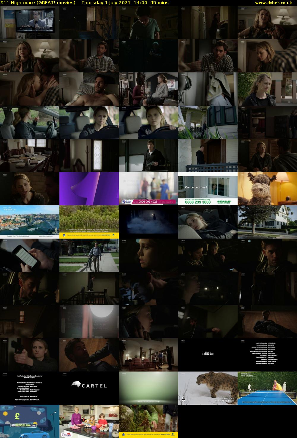 911 Nightmare (GREAT! movies) Thursday 1 July 2021 14:00 - 14:45