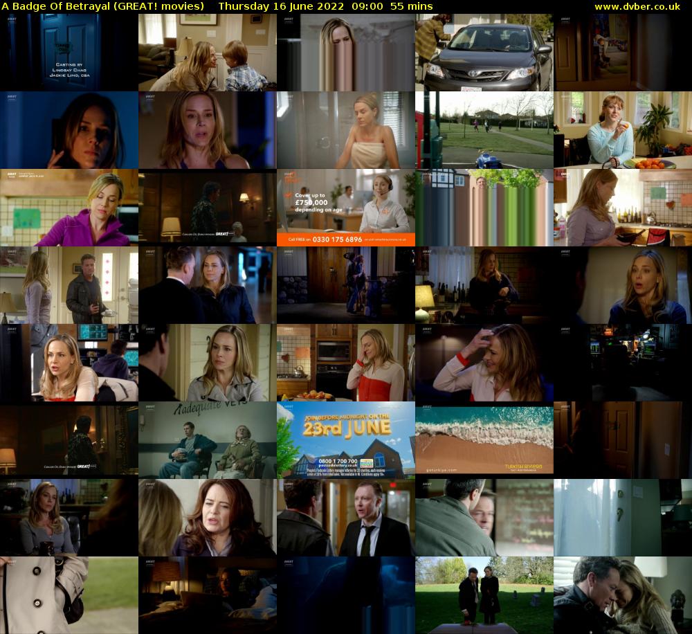 A Badge Of Betrayal (GREAT! movies) Thursday 16 June 2022 09:00 - 09:55