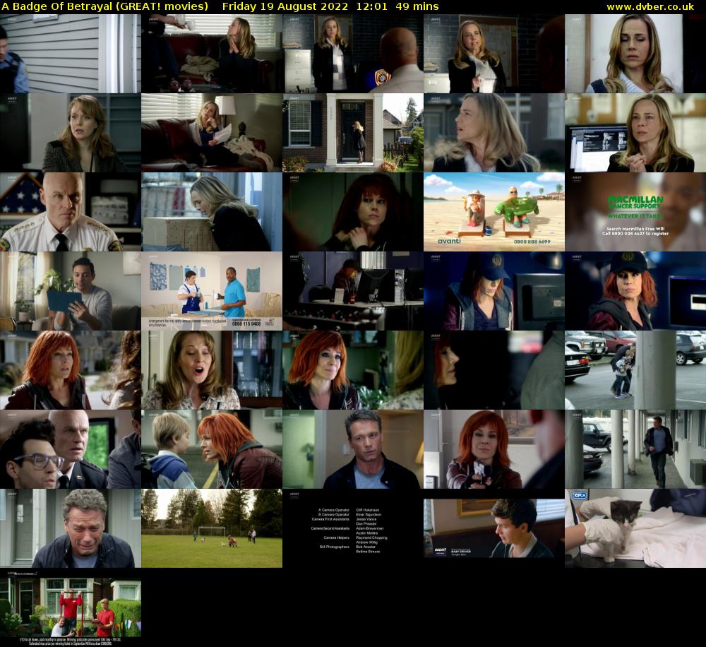 A Badge Of Betrayal (GREAT! movies) Friday 19 August 2022 12:01 - 12:50