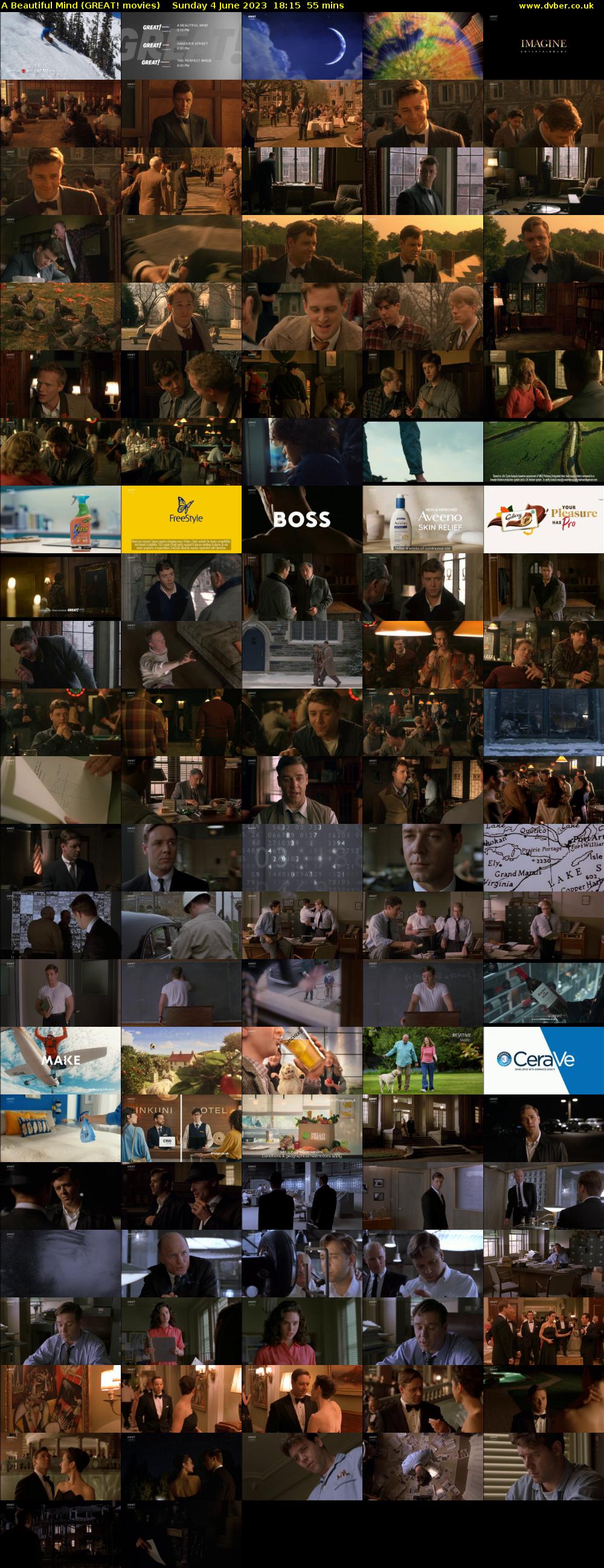 A Beautiful Mind (GREAT! movies) Sunday 4 June 2023 18:15 - 19:10