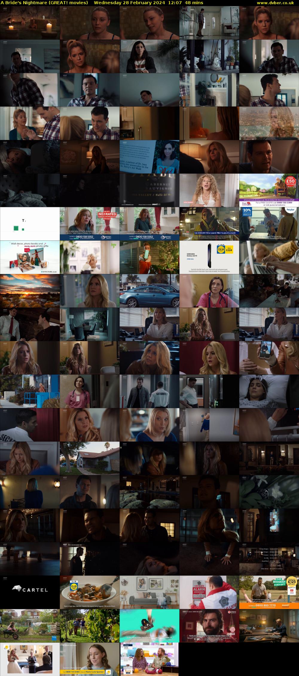 A Bride's Nightmare (GREAT! movies) Wednesday 28 February 2024 12:07 - 12:55