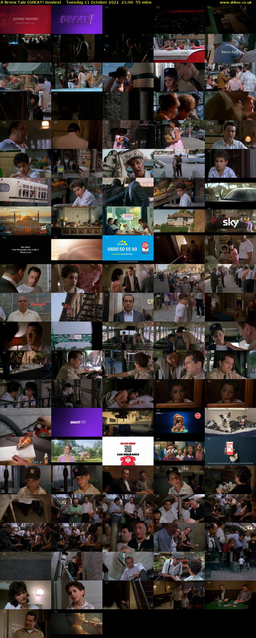 A Bronx Tale (GREAT! movies) Tuesday 11 October 2022 21:00 - 21:55
