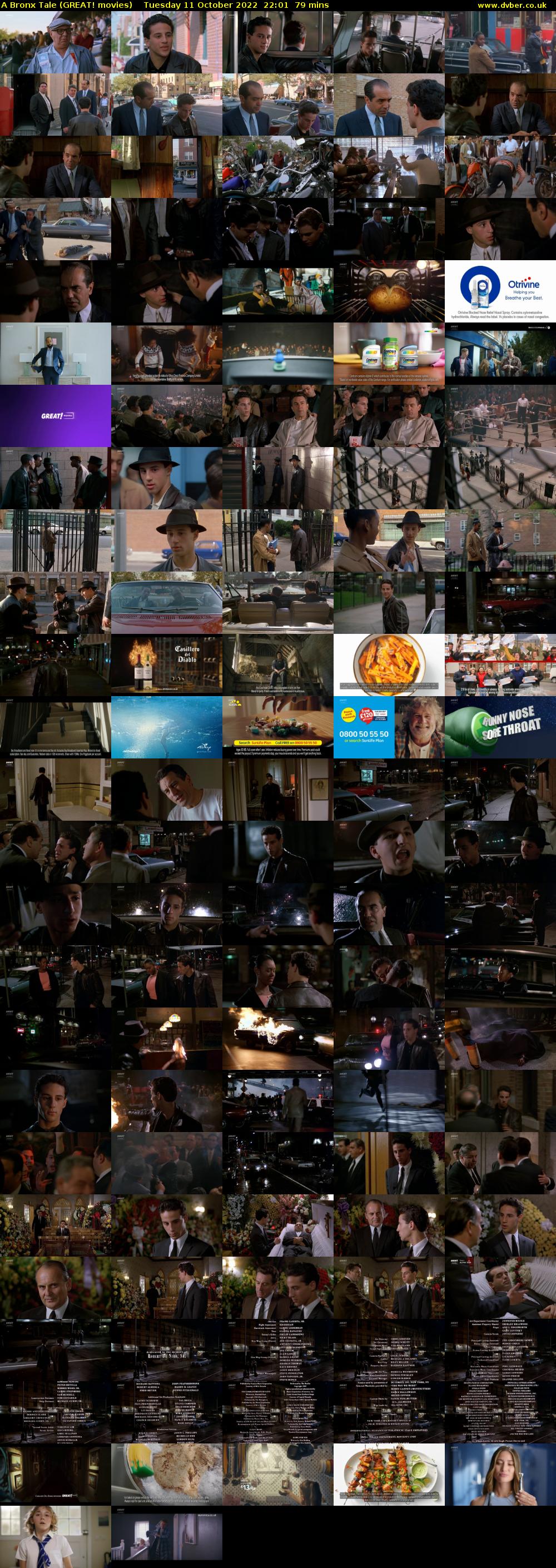 A Bronx Tale (GREAT! movies) Tuesday 11 October 2022 22:01 - 23:20