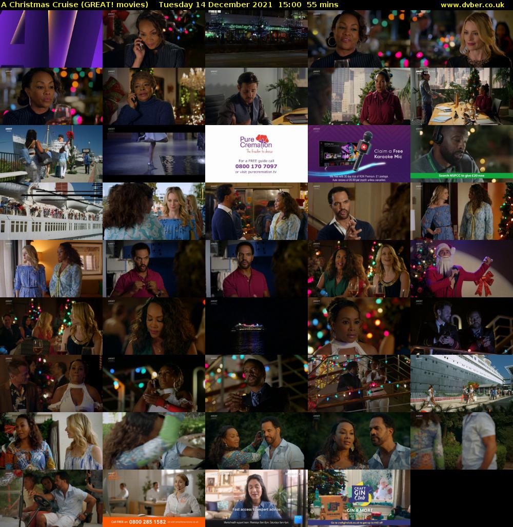 A Christmas Cruise (GREAT! movies) Tuesday 14 December 2021 15:00 - 15:55