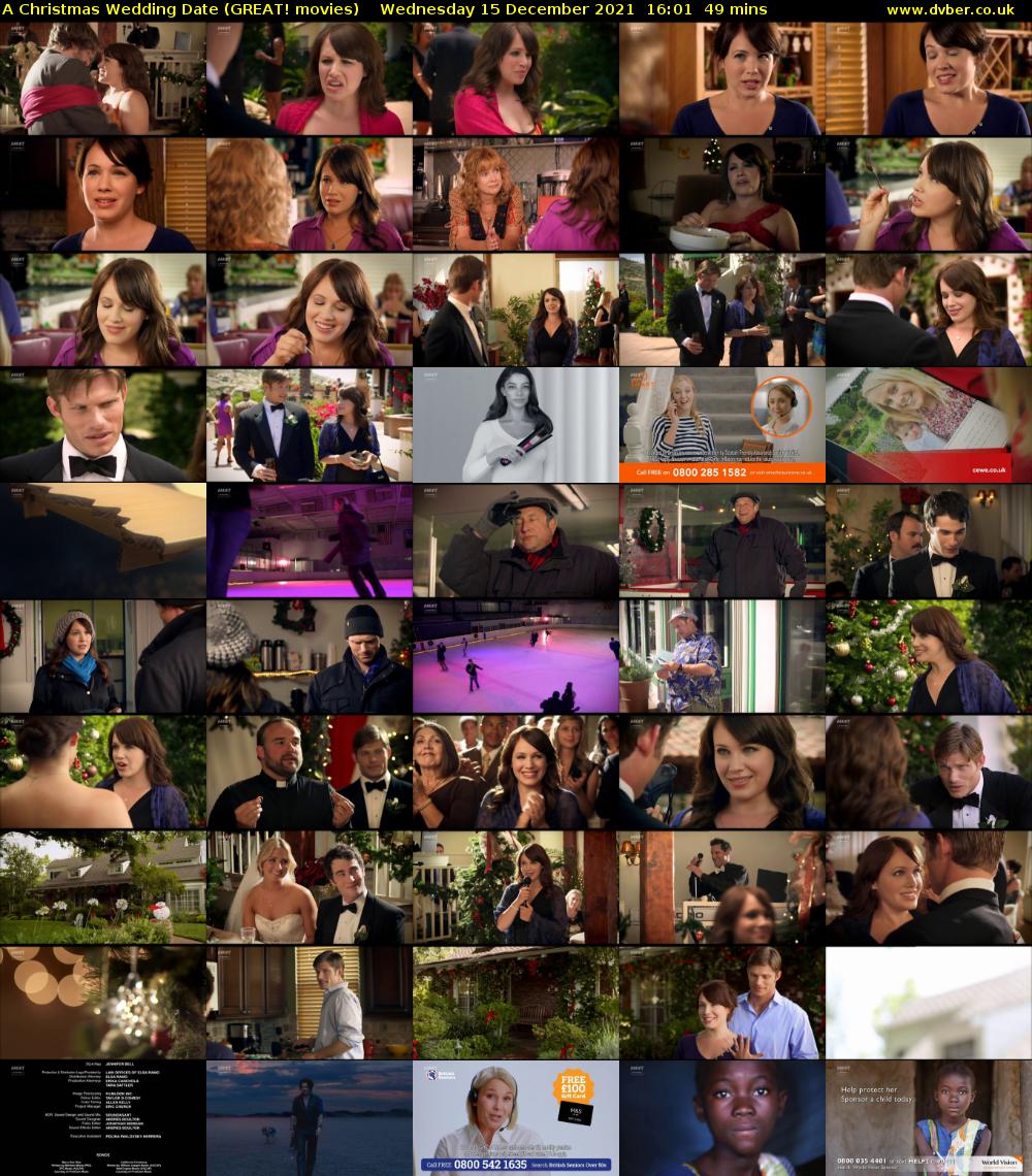 A Christmas Wedding Date (GREAT! movies) Wednesday 15 December 2021 16:01 - 16:50