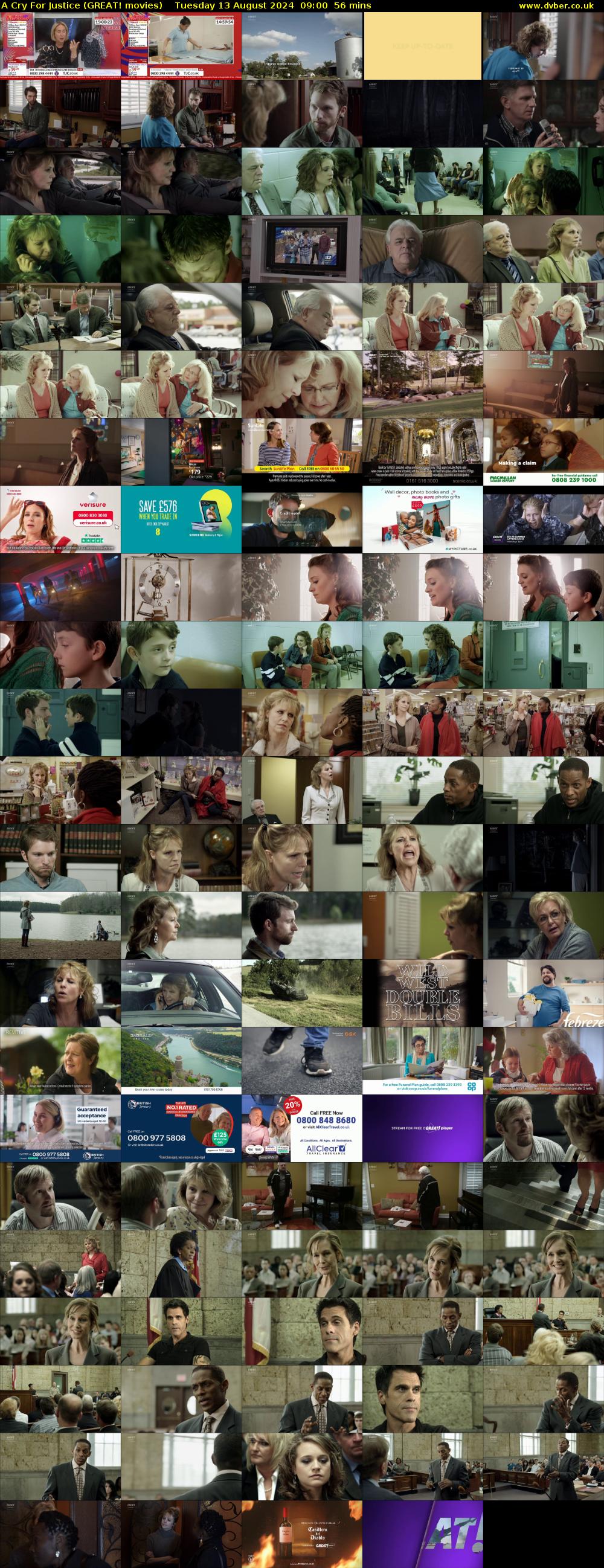 A Cry For Justice (GREAT! movies) Tuesday 13 August 2024 09:00 - 09:56
