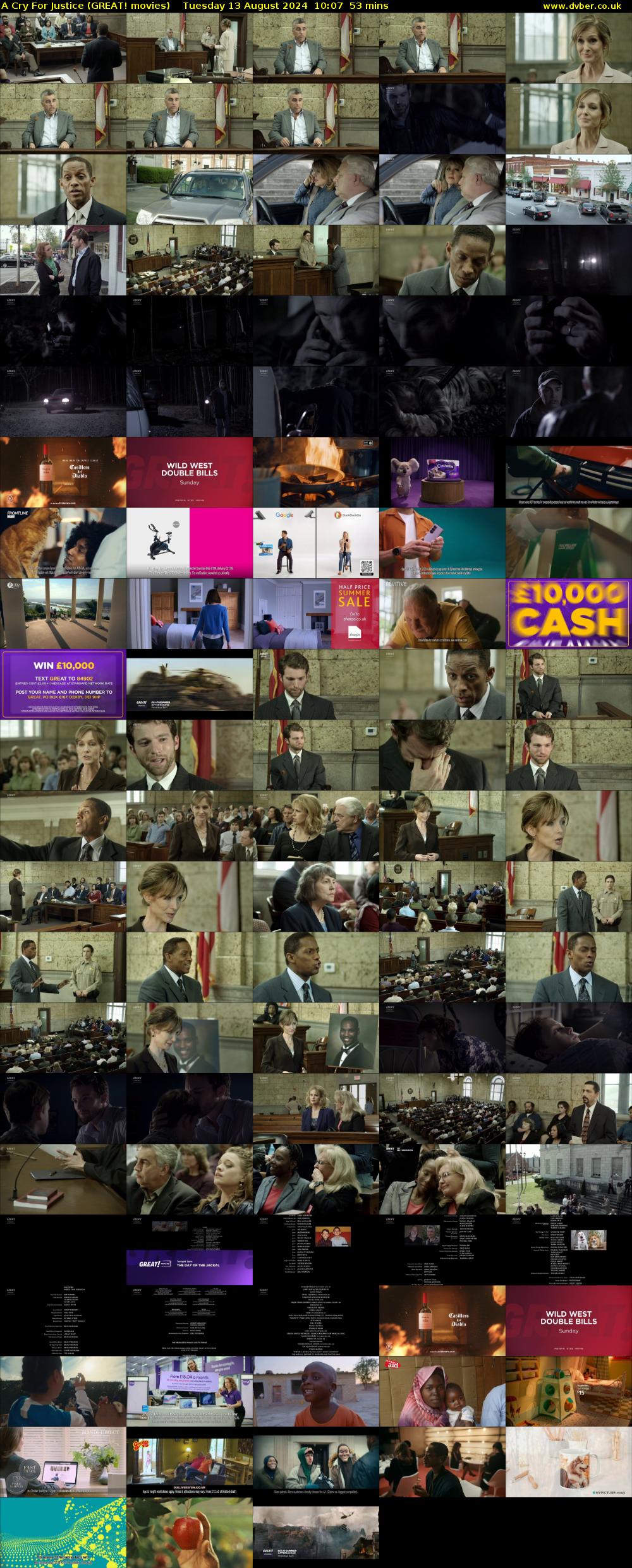 A Cry For Justice (GREAT! movies) Tuesday 13 August 2024 10:07 - 11:00