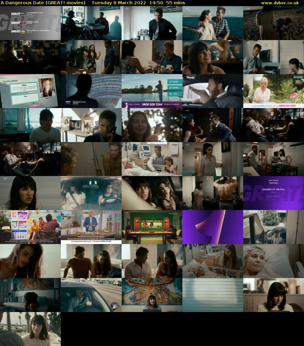 A Dangerous Date (GREAT! movies) Tuesday 8 March 2022 14:50 - 15:45