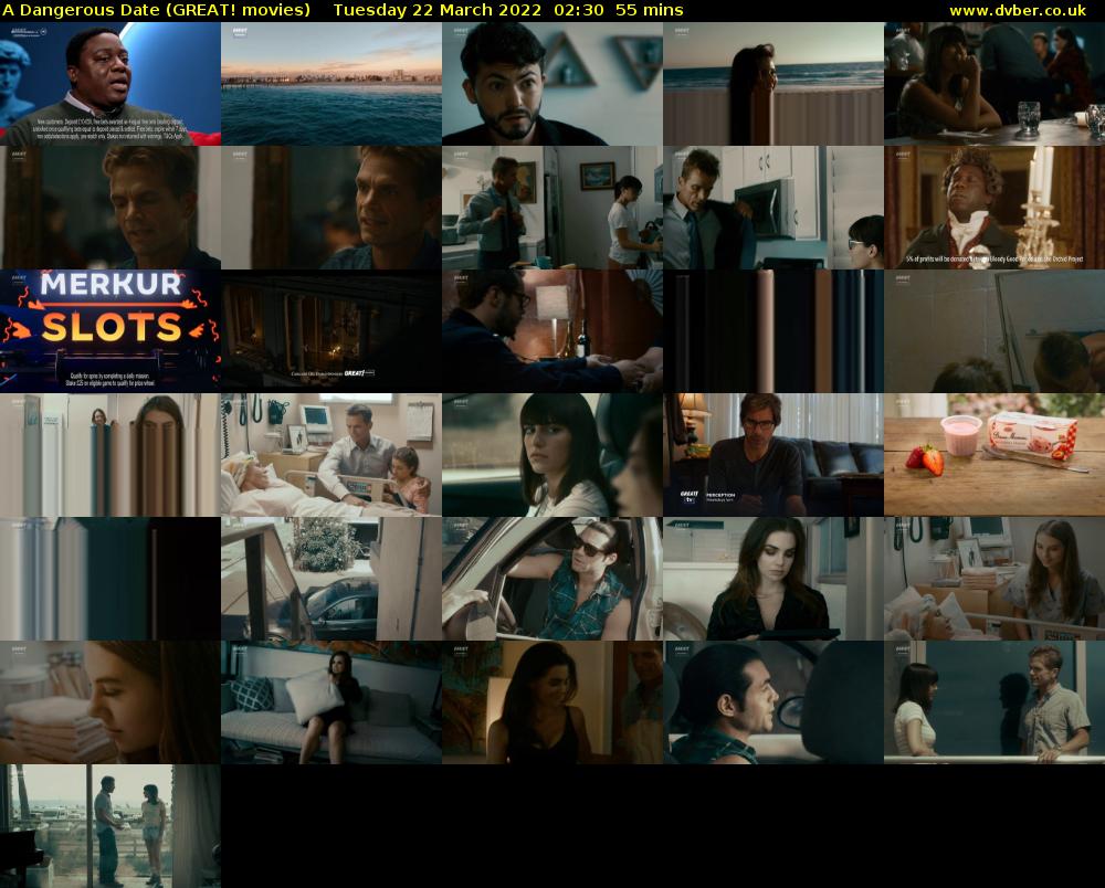 A Dangerous Date (GREAT! movies) Tuesday 22 March 2022 02:30 - 03:25