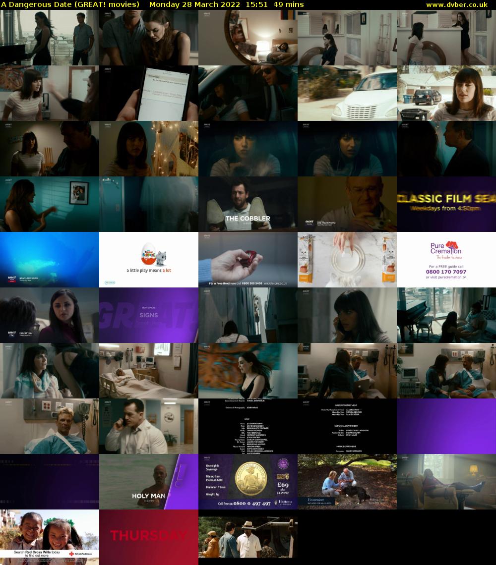 A Dangerous Date (GREAT! movies) Monday 28 March 2022 15:51 - 16:40