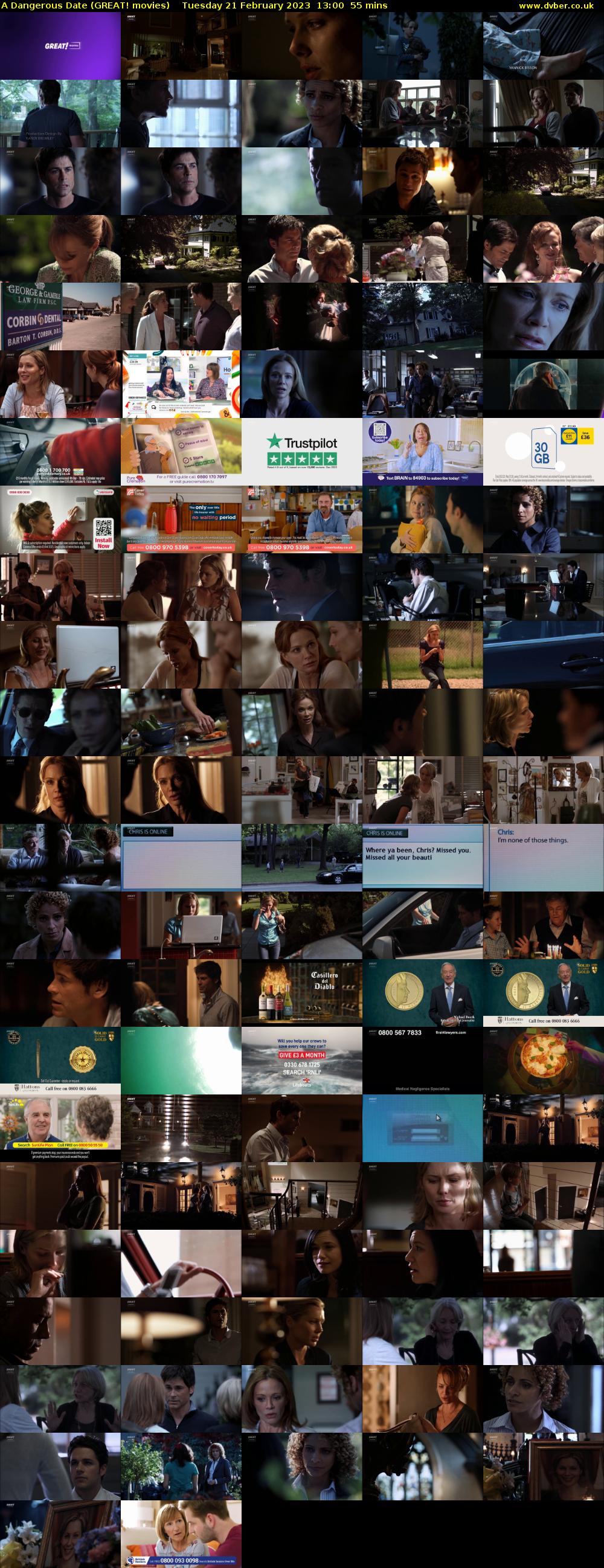 A Dangerous Date (GREAT! movies) Tuesday 21 February 2023 13:00 - 13:55