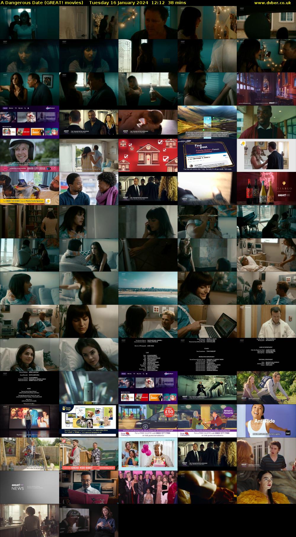 A Dangerous Date (GREAT! movies) Tuesday 16 January 2024 12:12 - 12:50