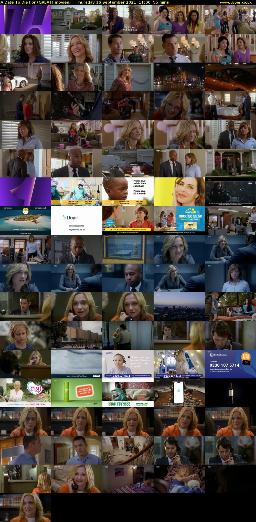 A Date To Die For (GREAT! movies) Thursday 16 September 2021 11:00 - 11:55