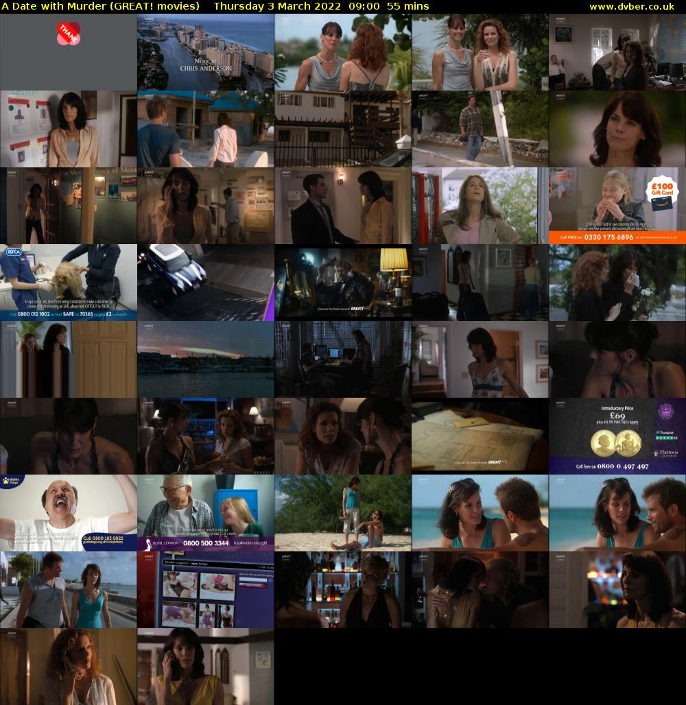 A Date with Murder (GREAT! movies) Thursday 3 March 2022 09:00 - 09:55