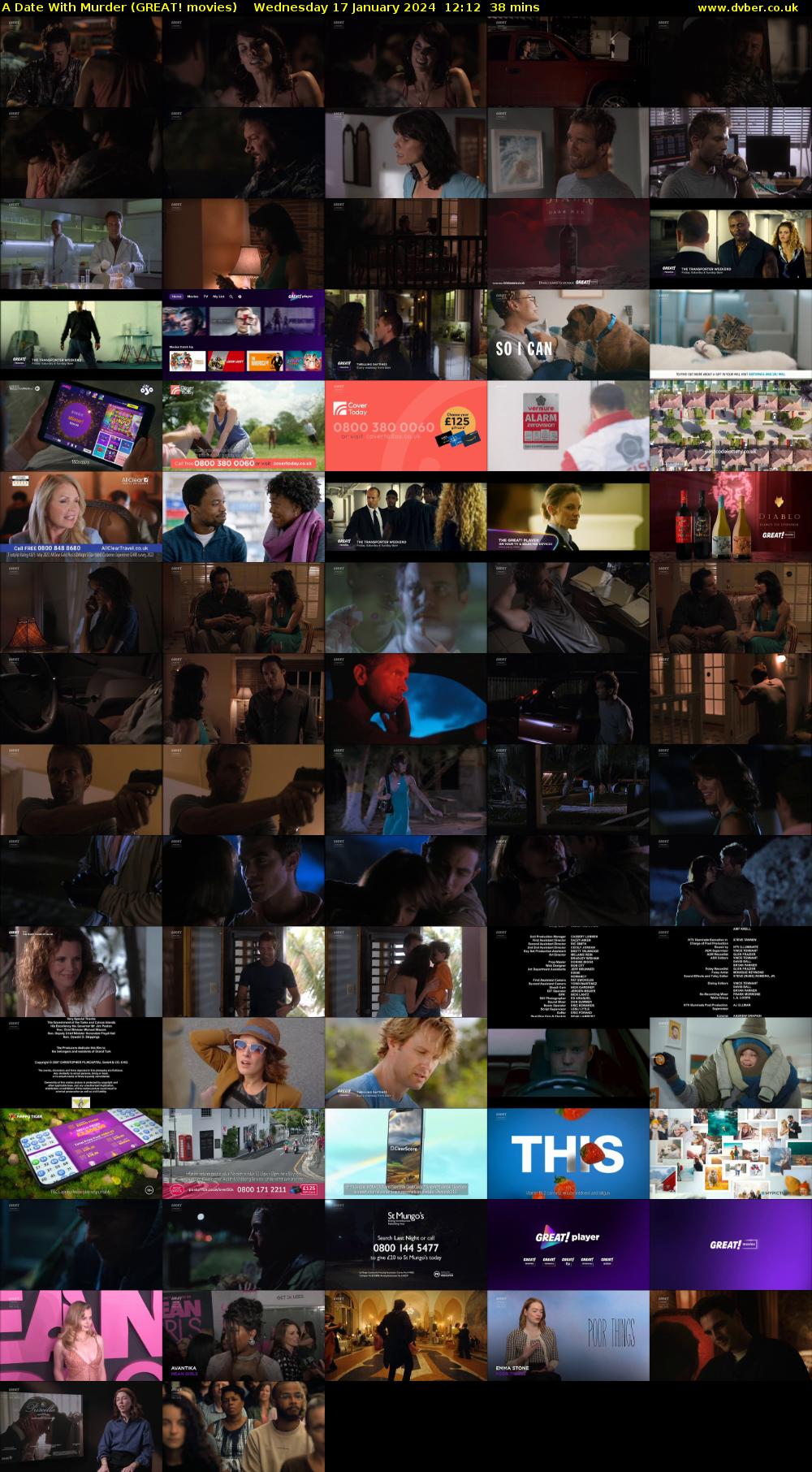 A Date with Murder (GREAT! movies) Wednesday 17 January 2024 12:12 - 12:50