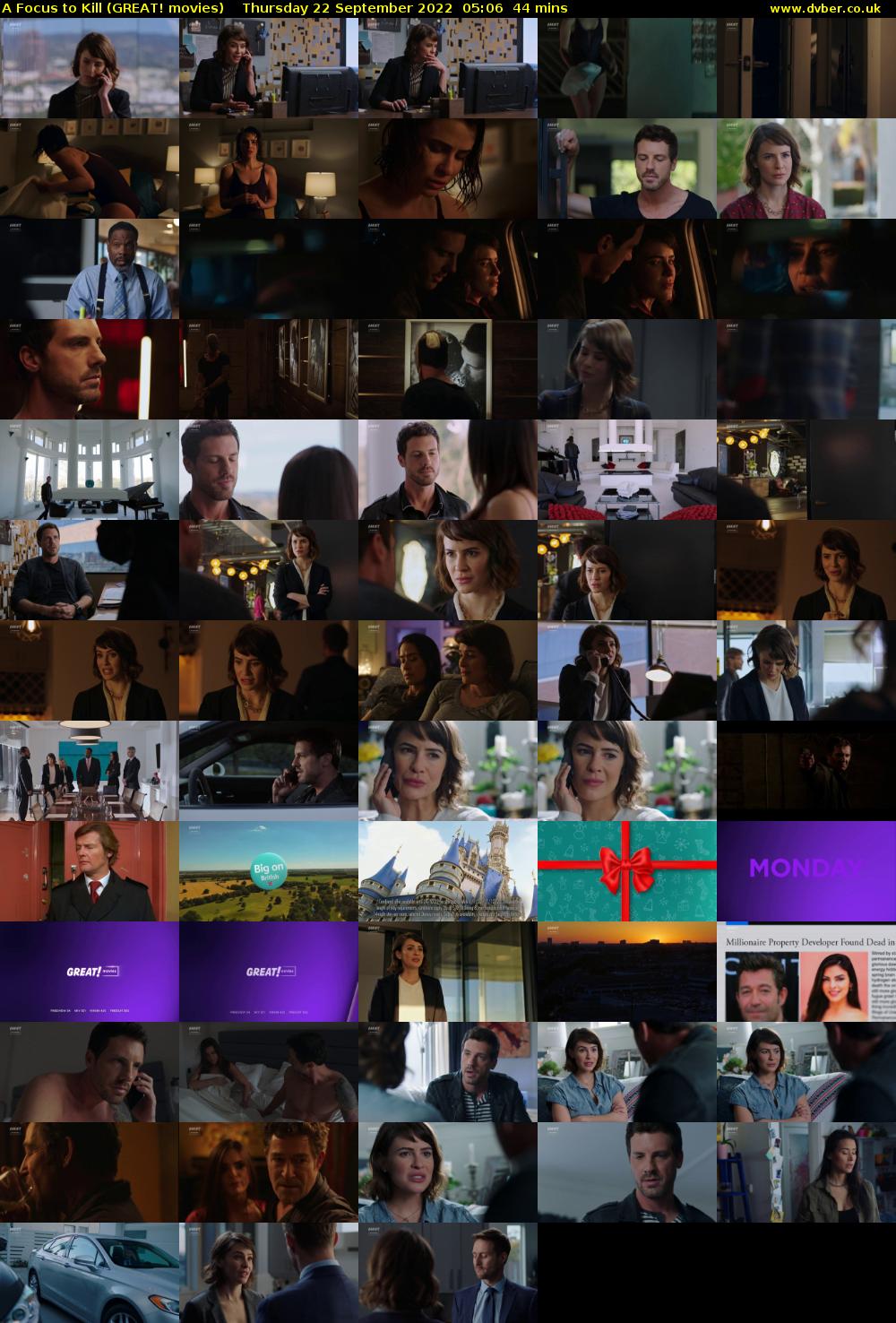 A Focus to Kill (GREAT! movies) Thursday 22 September 2022 05:06 - 05:50