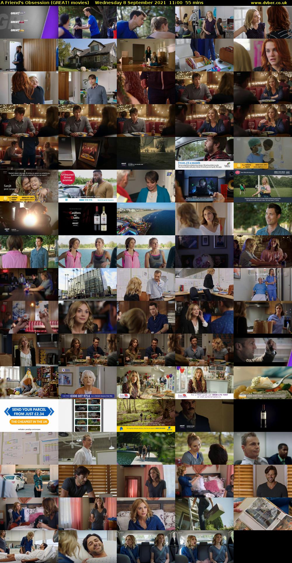 A Friend's Obsession (GREAT! movies) Wednesday 8 September 2021 11:00 - 11:55