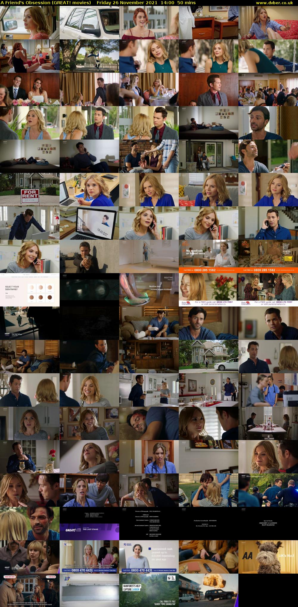 A Friend's Obsession (GREAT! movies) Friday 26 November 2021 14:00 - 14:50