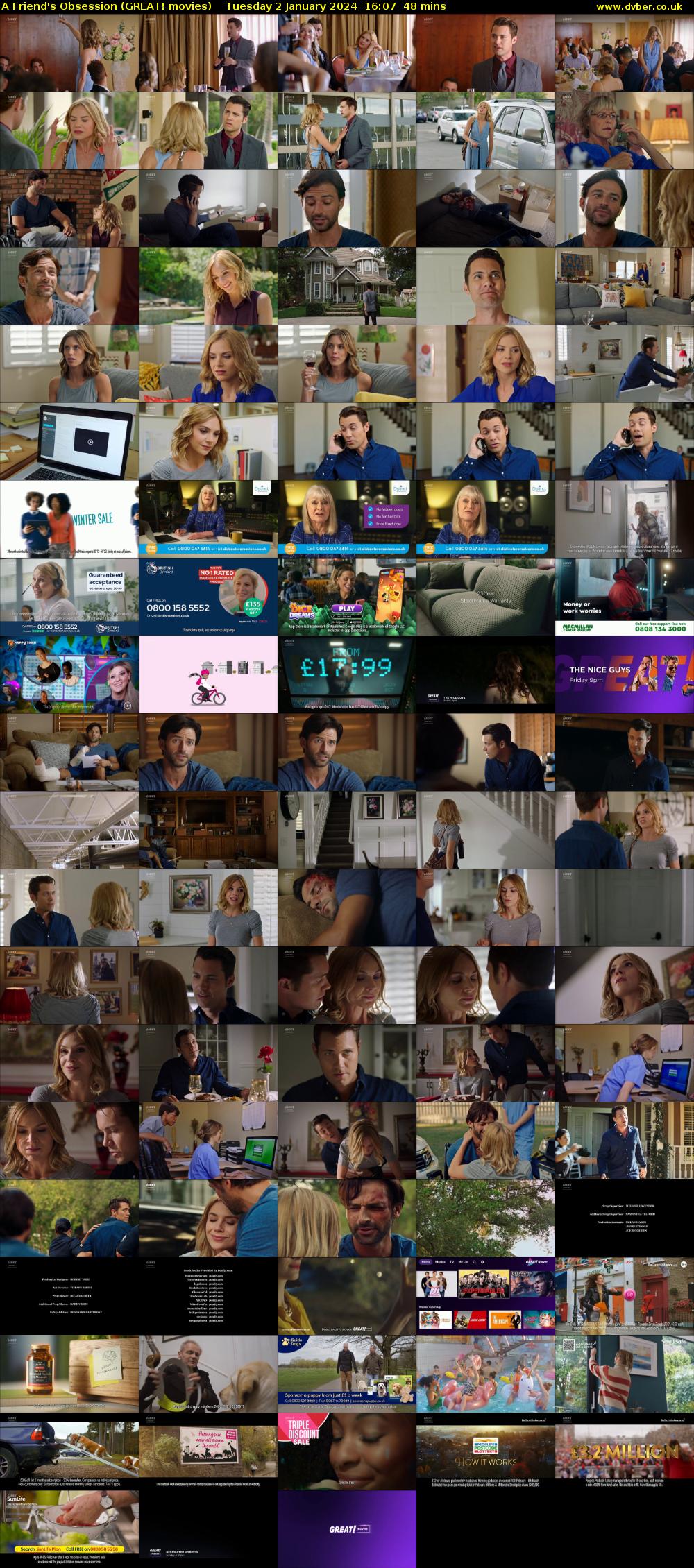 A Friend's Obsession (GREAT! movies) Tuesday 2 January 2024 16:07 - 16:55