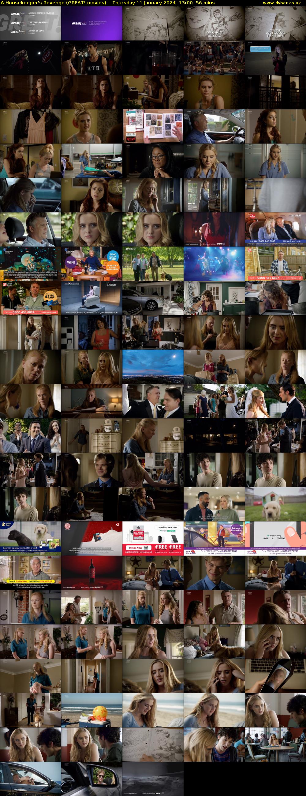 A Housekeeper's Revenge (GREAT! movies) Thursday 11 January 2024 13:00 - 13:56