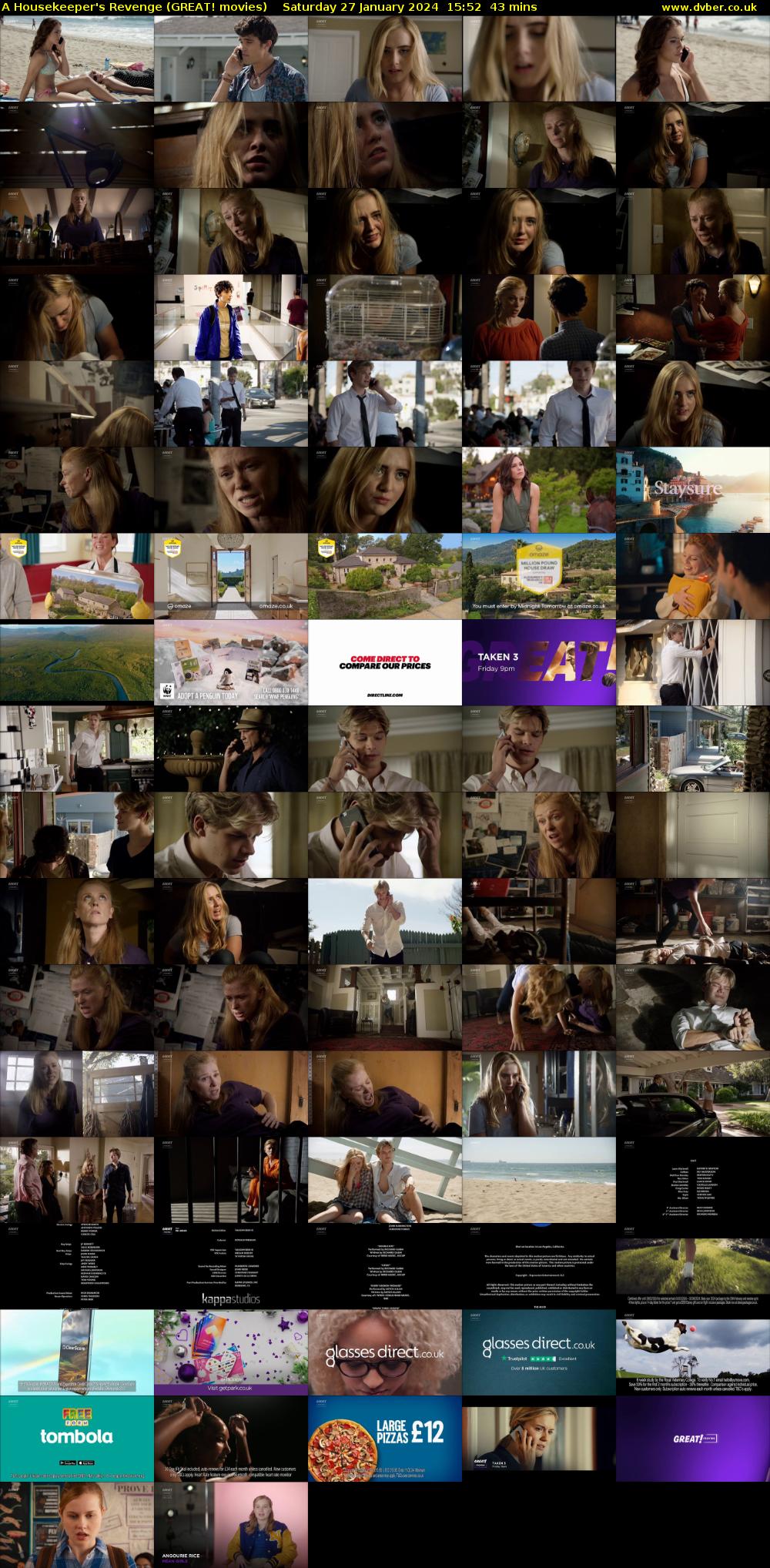A Housekeeper's Revenge (GREAT! movies) Saturday 27 January 2024 15:52 - 16:35