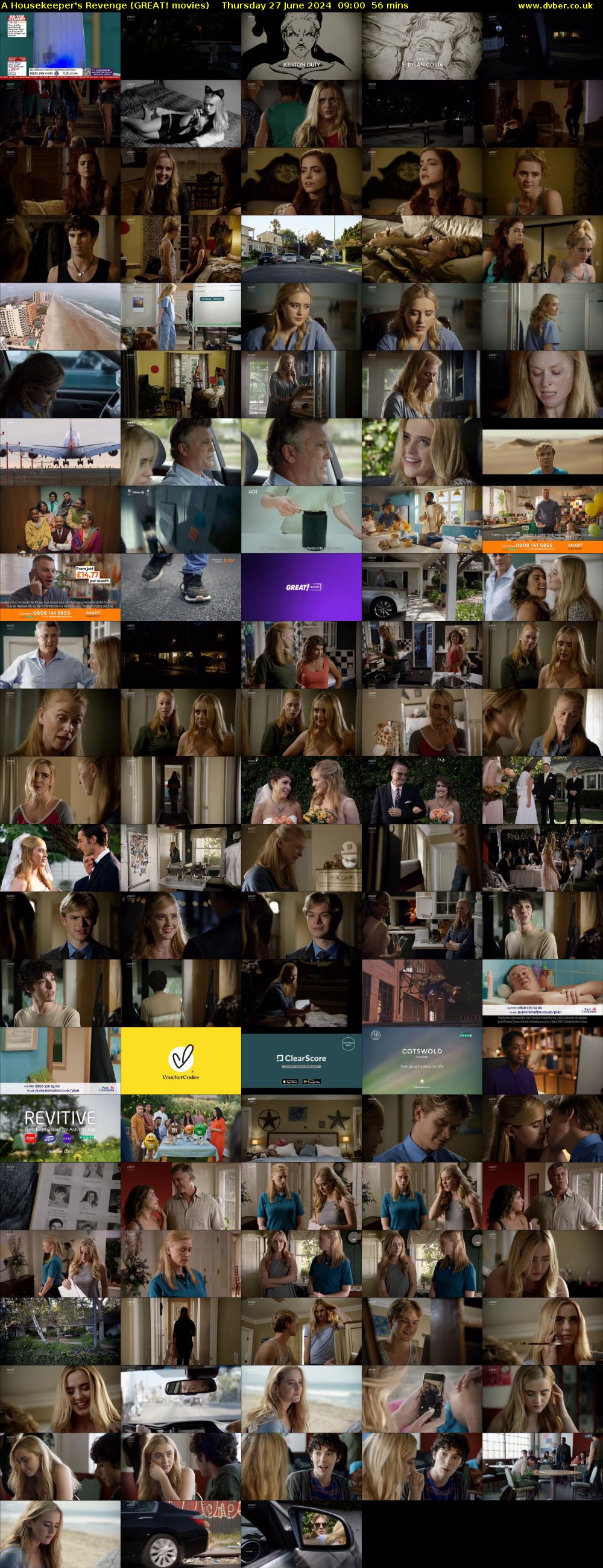 A Housekeeper's Revenge (GREAT! movies) Thursday 27 June 2024 09:00 - 09:56