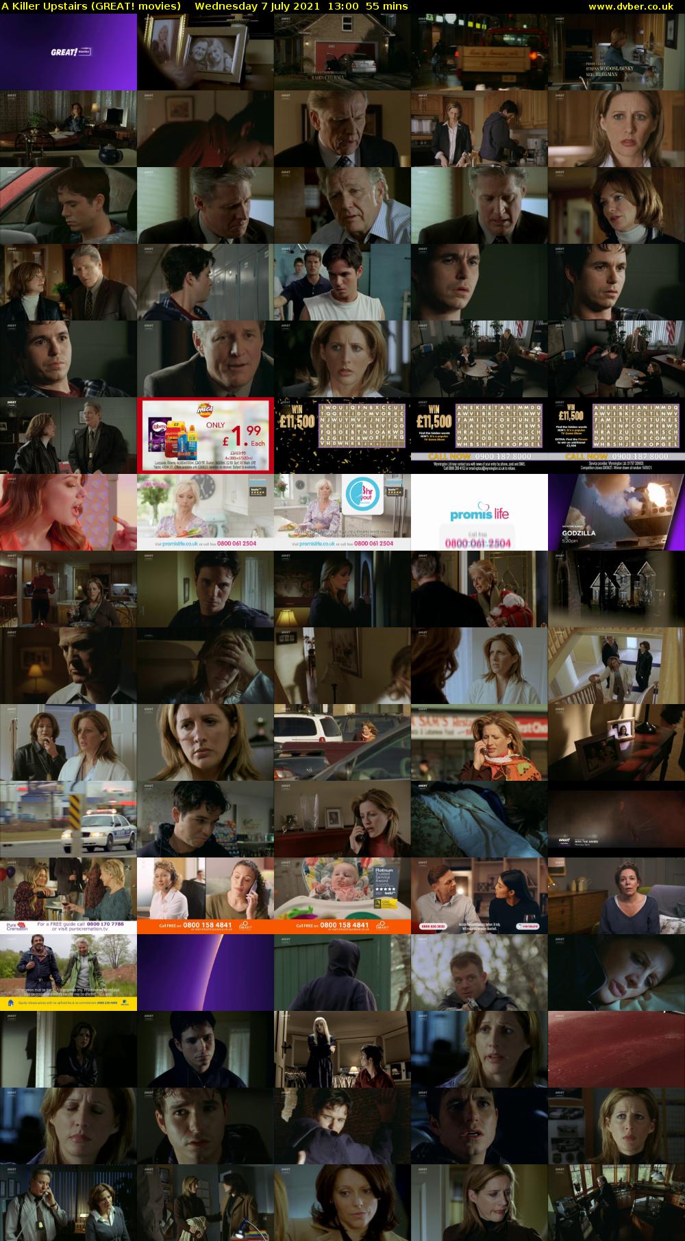 A Killer Upstairs (GREAT! movies) Wednesday 7 July 2021 13:00 - 13:55