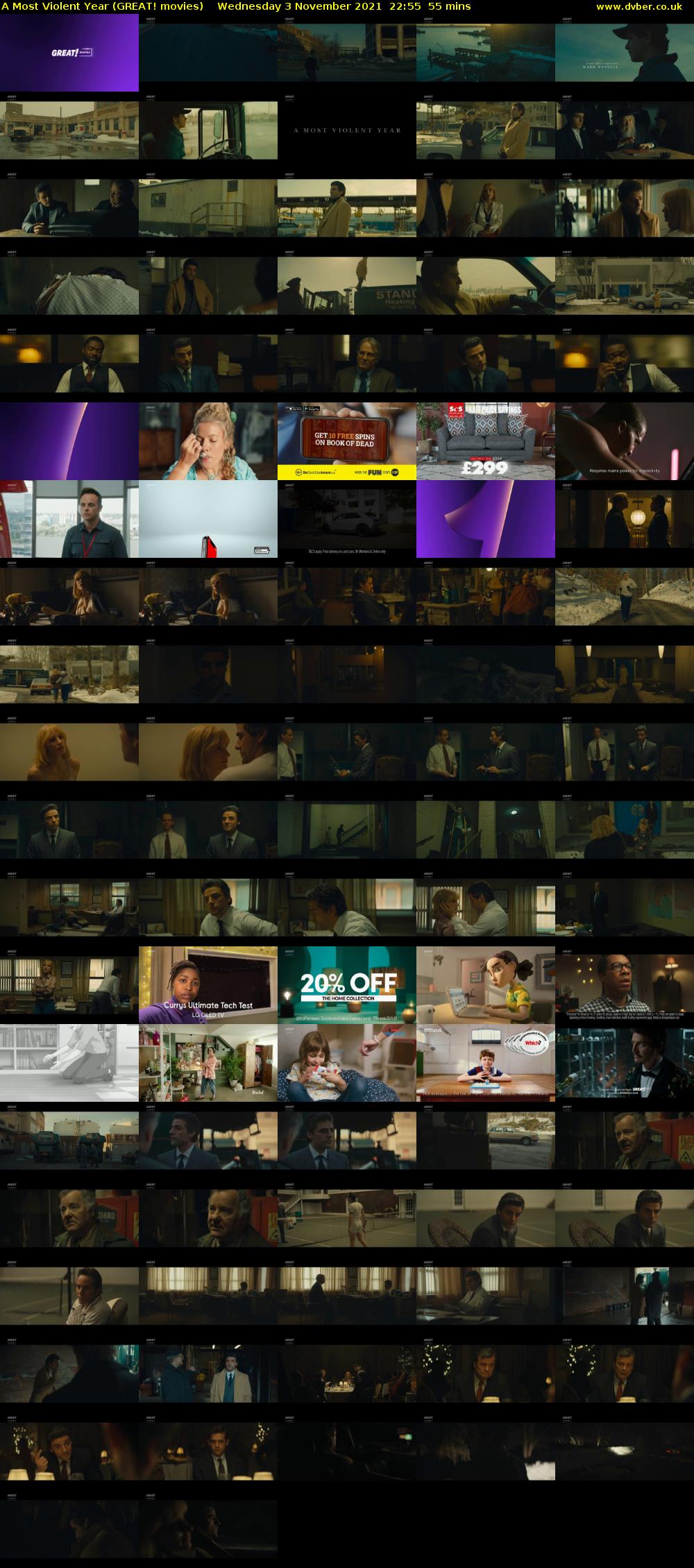 A Most Violent Year (GREAT! movies) Wednesday 3 November 2021 22:55 - 23:50