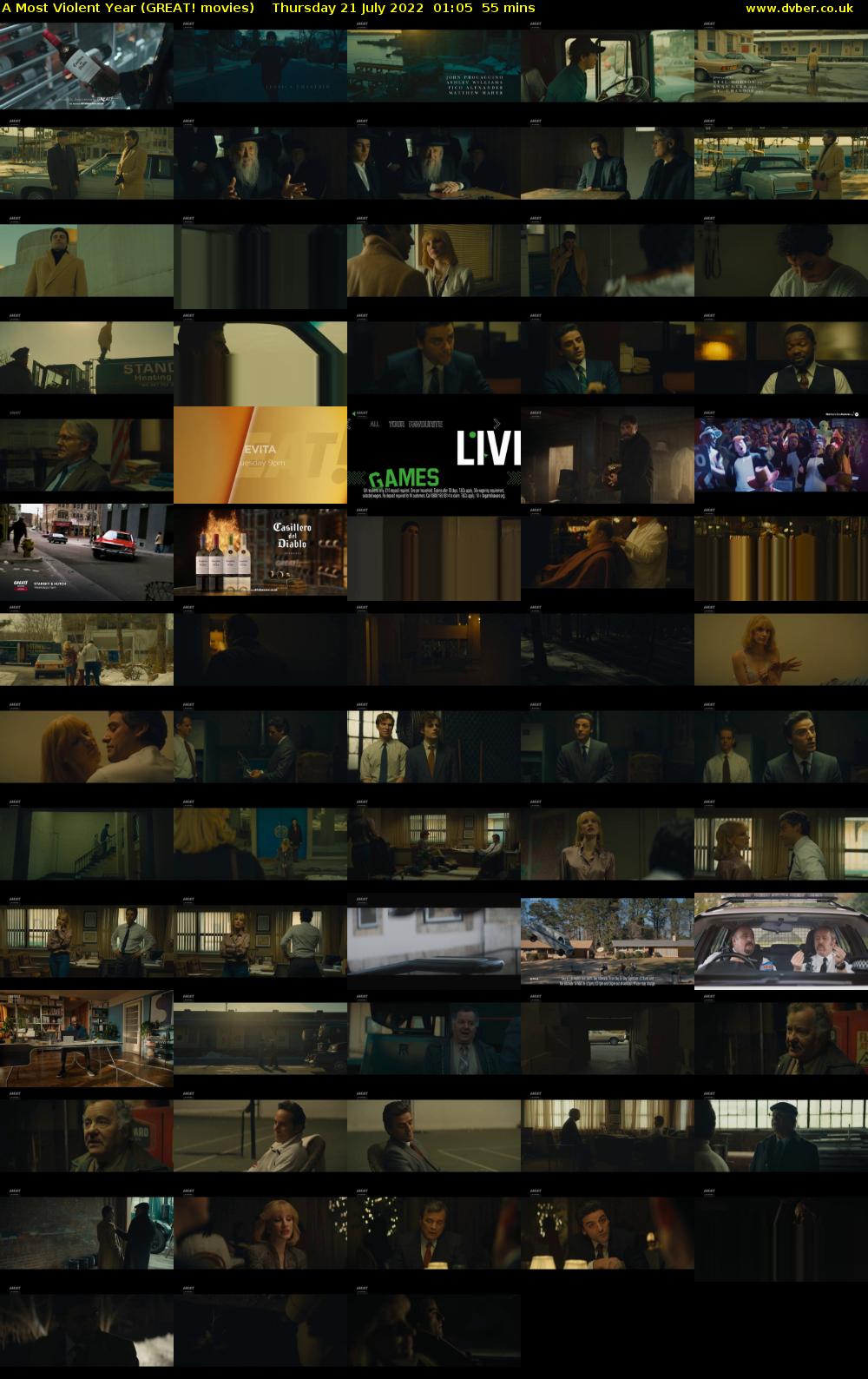 A Most Violent Year (GREAT! movies) Thursday 21 July 2022 01:05 - 02:00