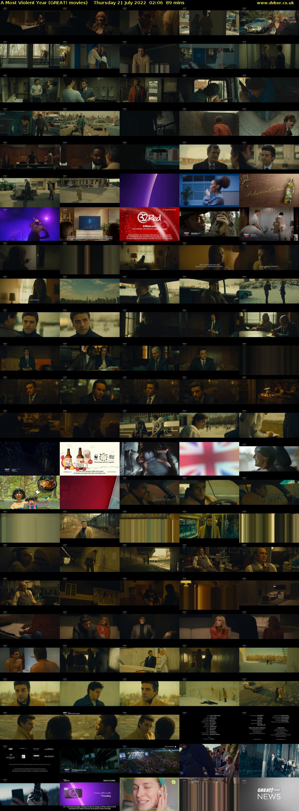 A Most Violent Year (GREAT! movies) Thursday 21 July 2022 02:06 - 03:35