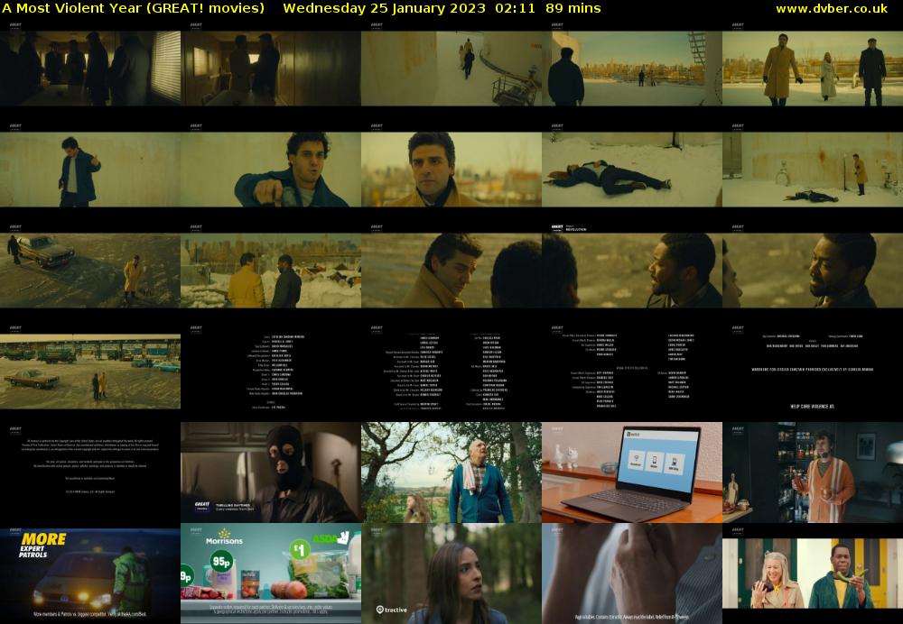A Most Violent Year (GREAT! movies) Wednesday 25 January 2023 02:11 - 03:40