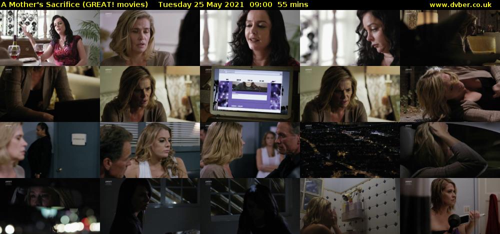 A Mother's Sacrifice (GREAT! movies) Tuesday 25 May 2021 09:00 - 09:55