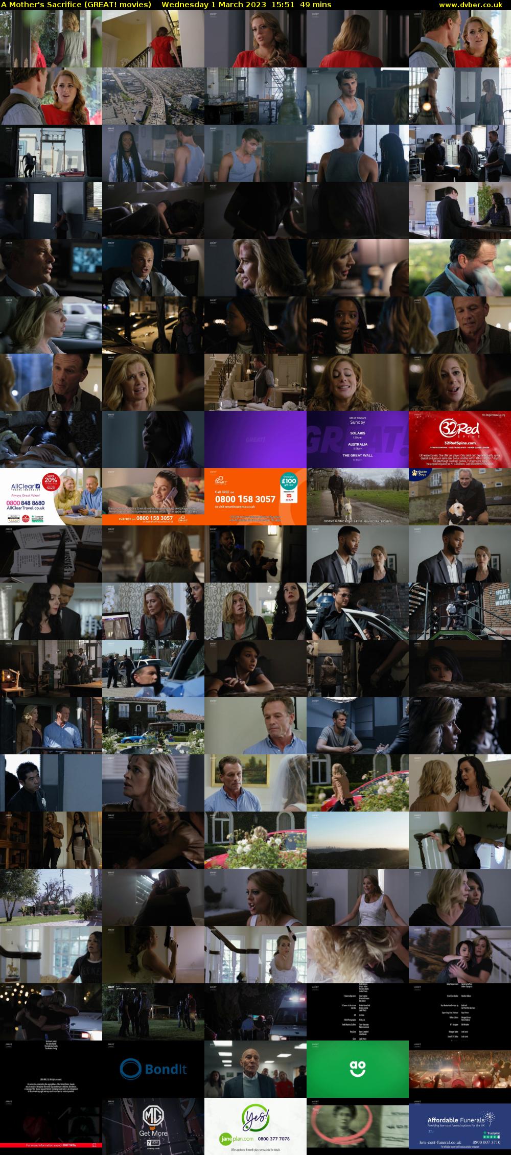 A Mother's Sacrifice (GREAT! movies) Wednesday 1 March 2023 15:51 - 16:40