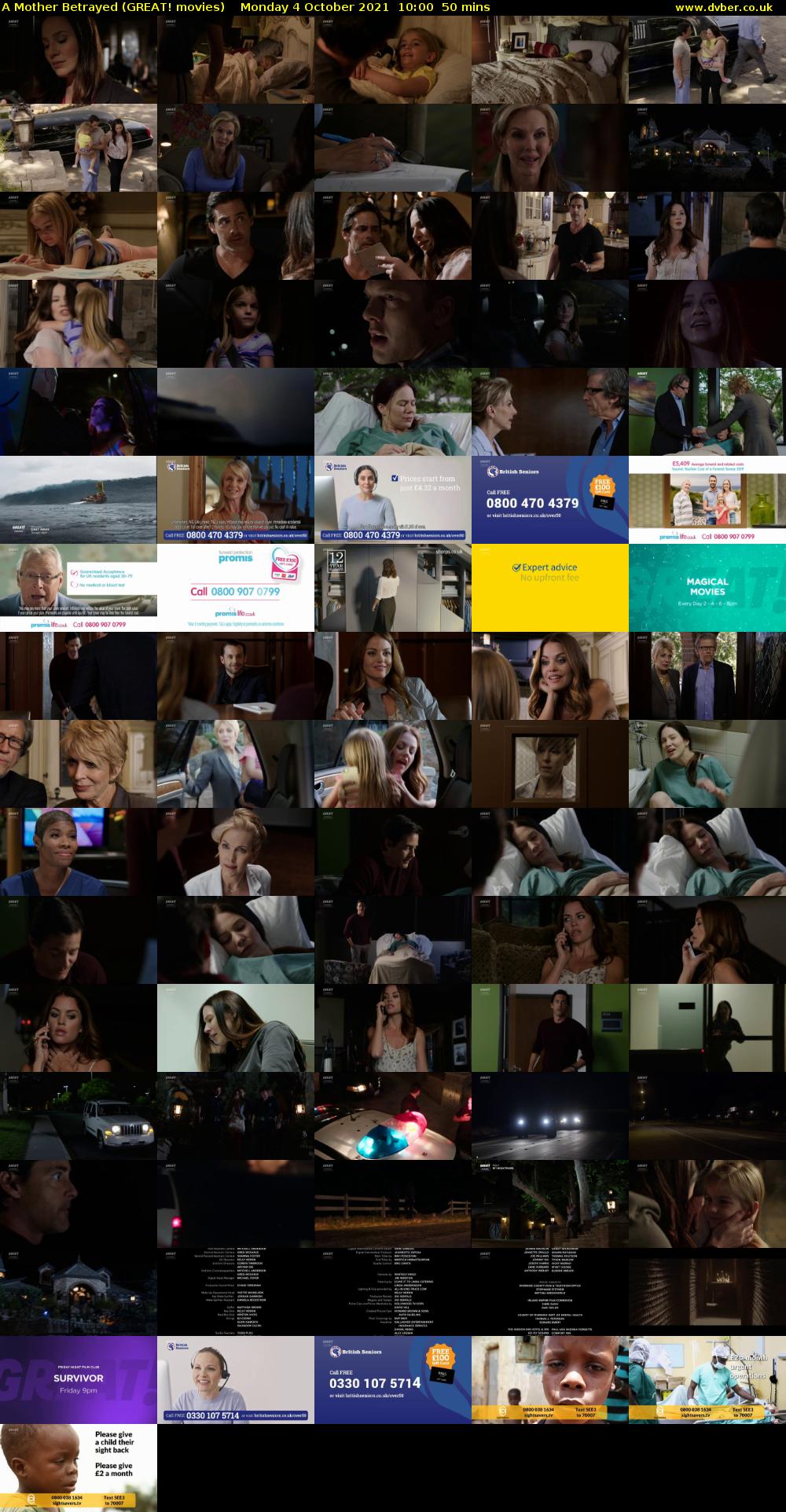 A Mother Betrayed (GREAT! movies) Monday 4 October 2021 10:00 - 10:50